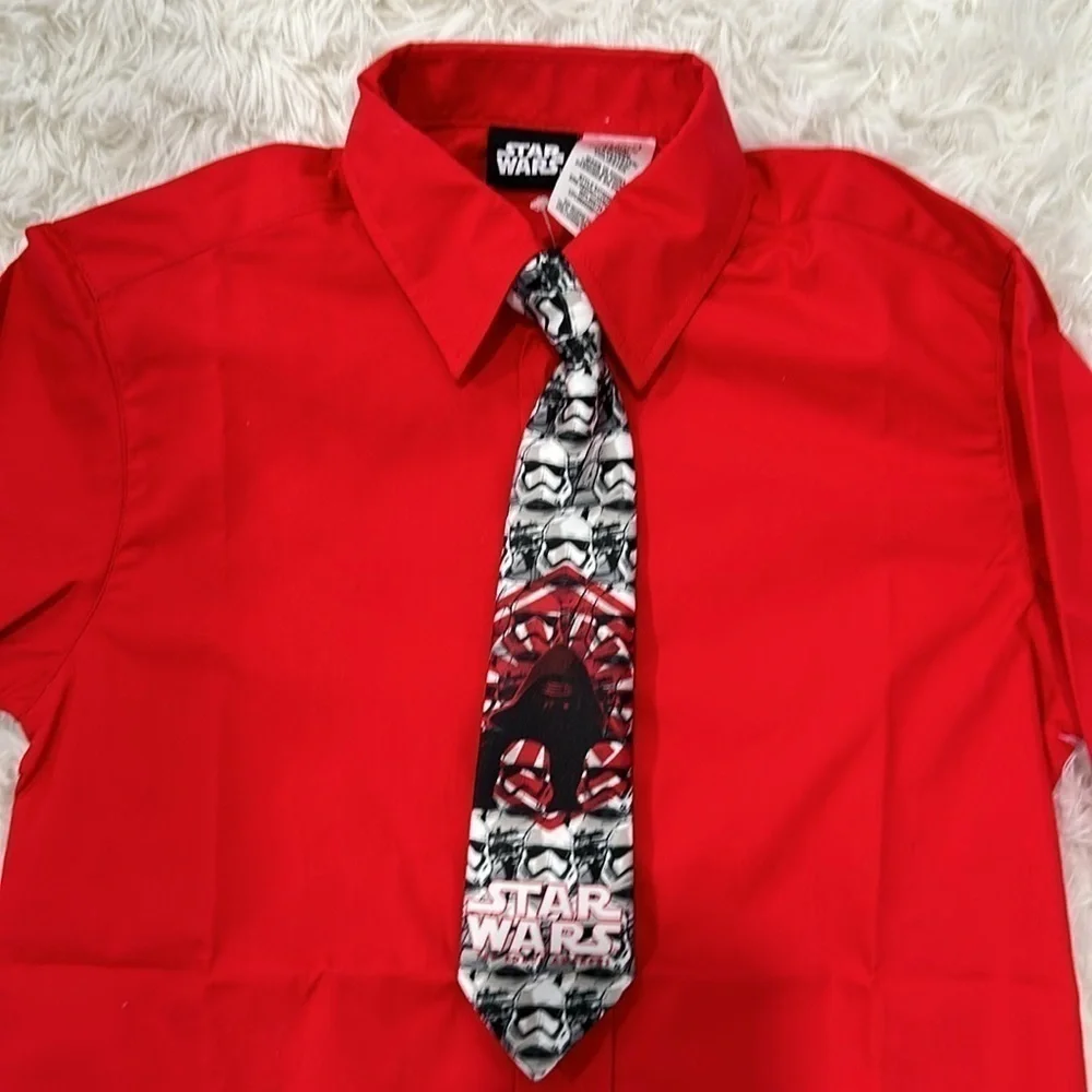 Boys STAR WARS button down shirt with matching tie